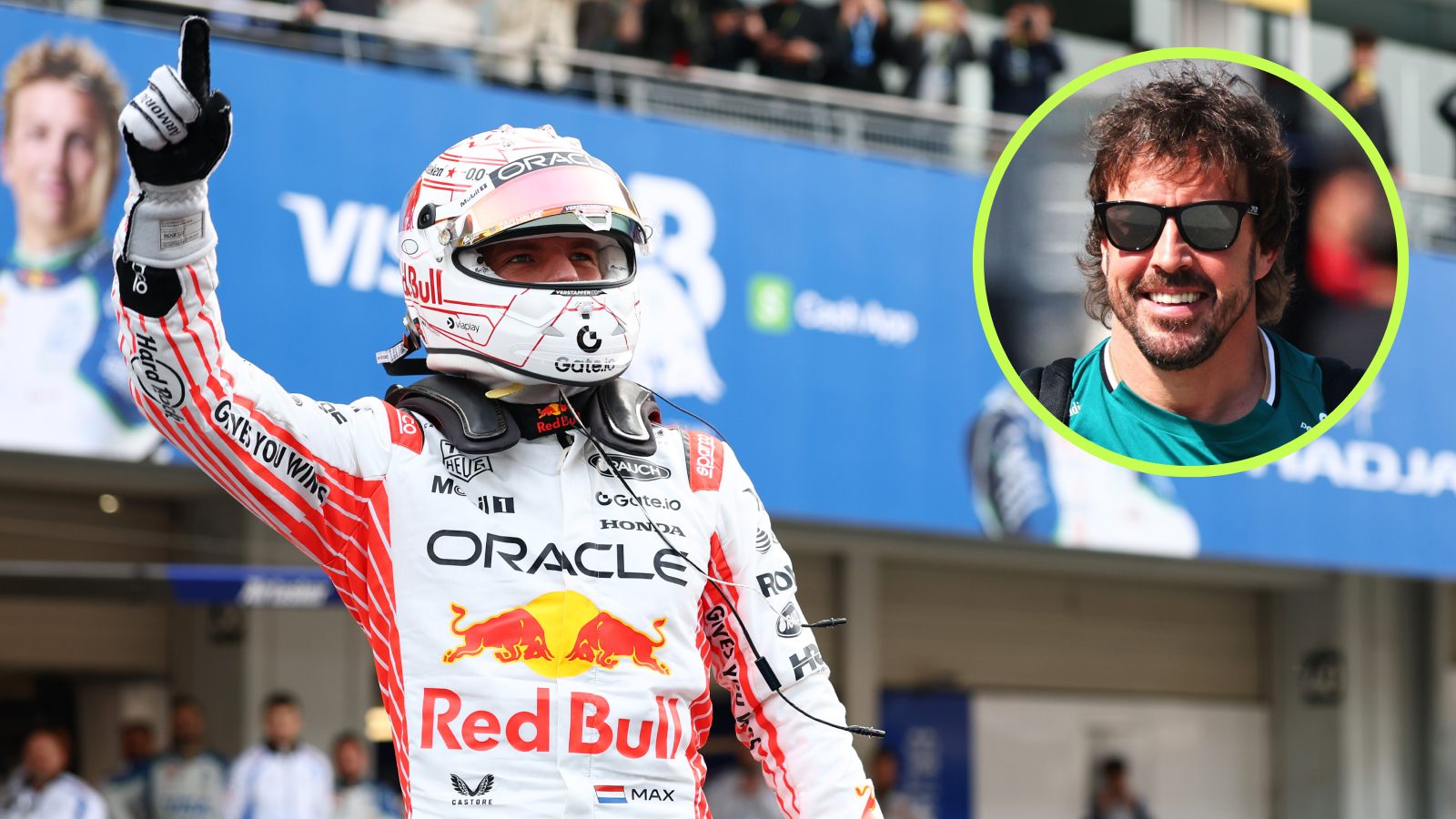 Max Verstappen and Fernando Alonso