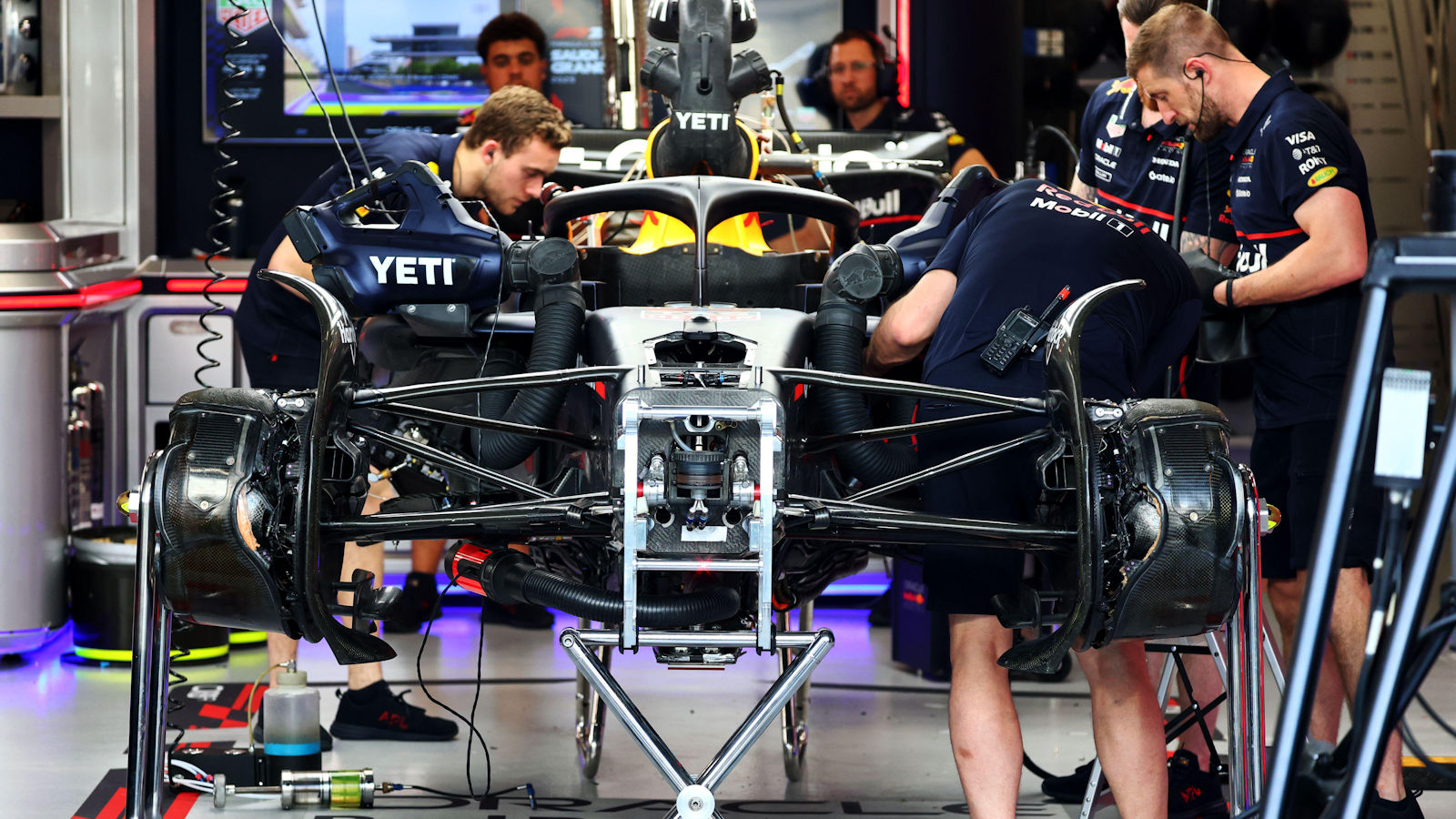 Red Bull RB21 on stands