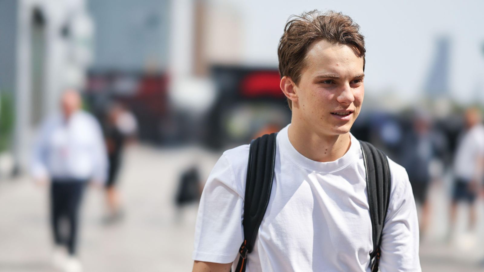 Oscar Piastri in the Saudi Arabia paddock.