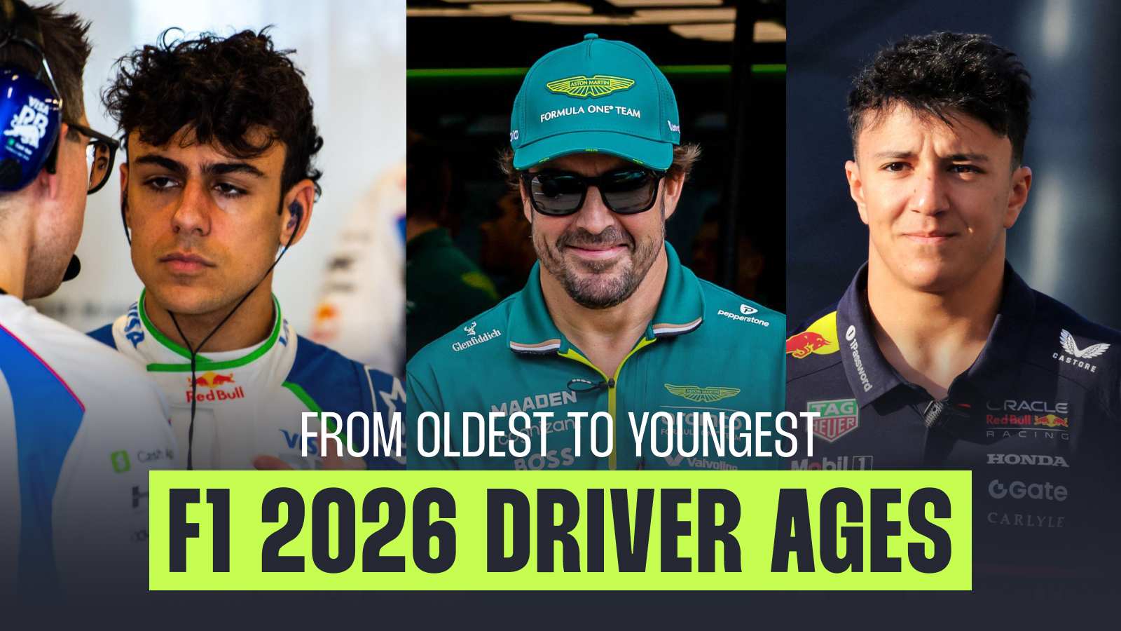 F1 driver ages: Who are the oldest and youngest drivers on the F1 grid?