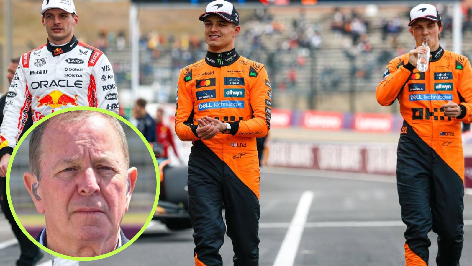 Martin Brundle delivers bad news to Lando Norris about Oscar Piastri