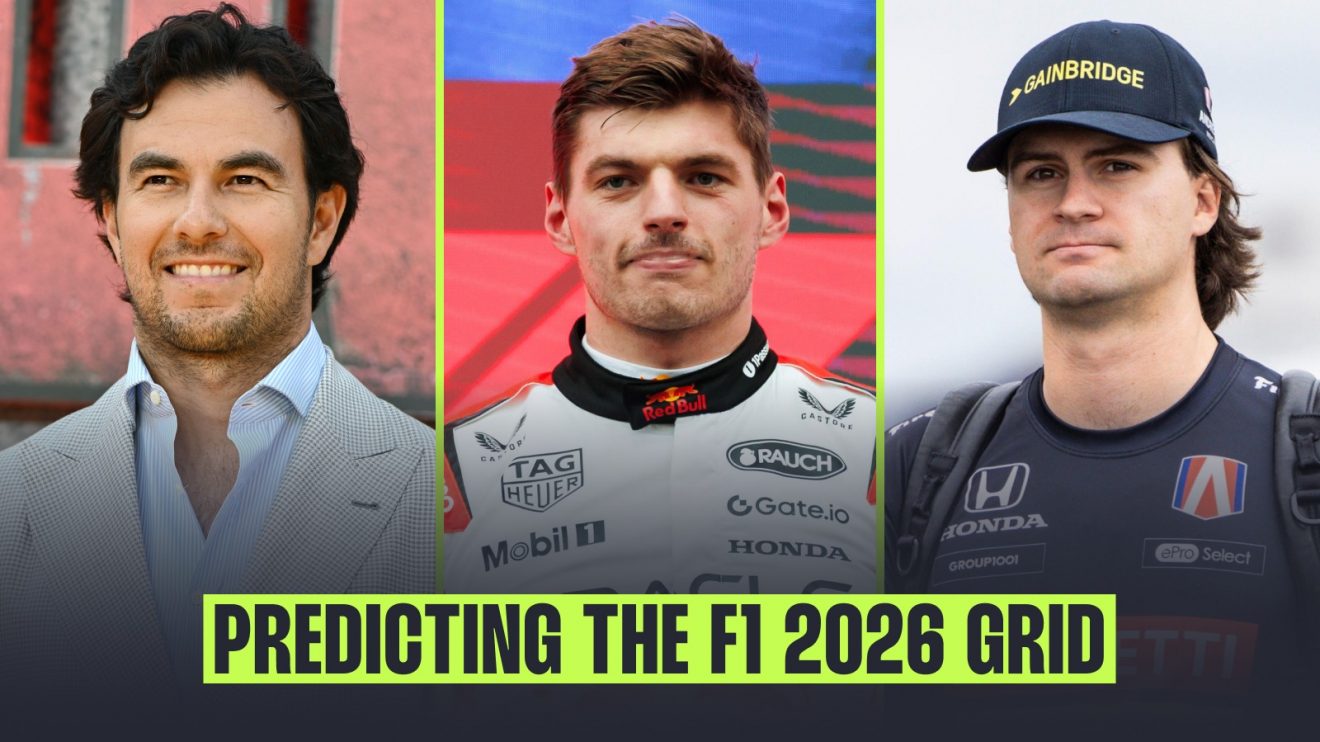 Sergio Perez, Max Verstappen and Colton Herta