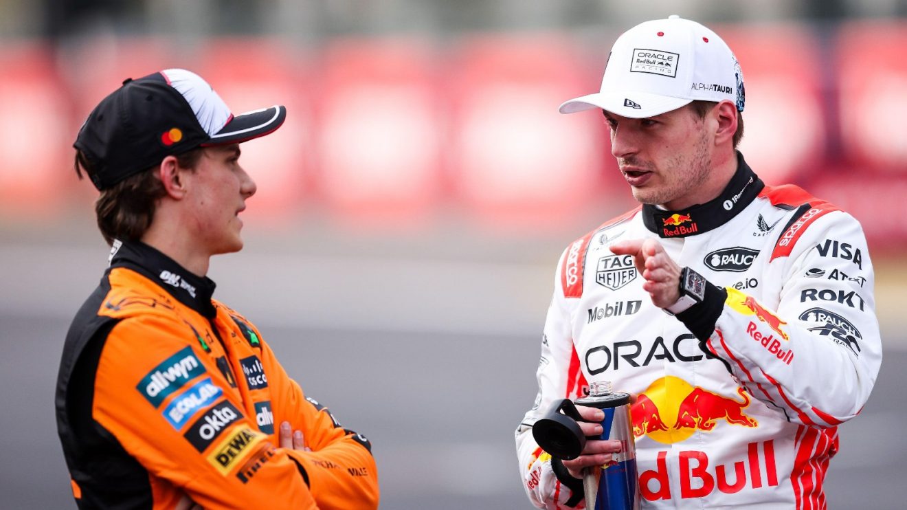 Oscar Piastri and Max Verstappen