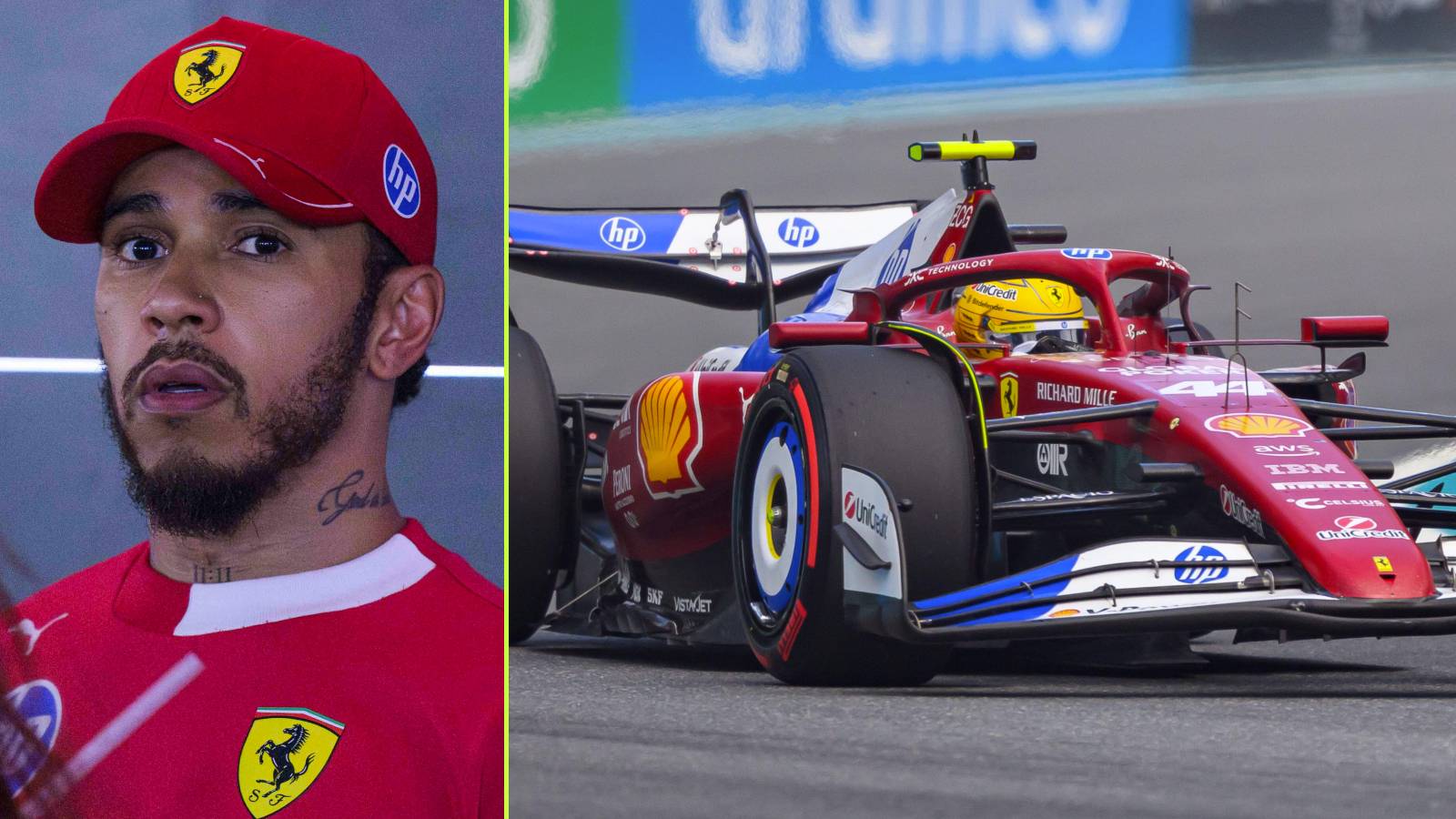 Lewis Hamilton, Ferrari, 2025 Miami Grand Prix.