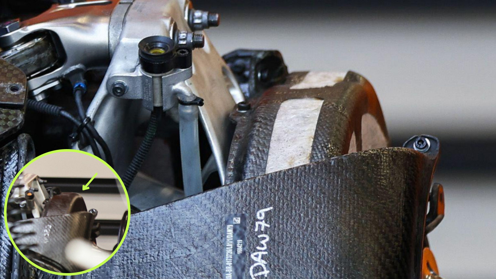 Confronto tra carenatura del disco freno posteriore della McLaren MCL39