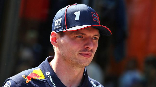 Max Verstappen in Red Bull team gear in the Imola paddock.