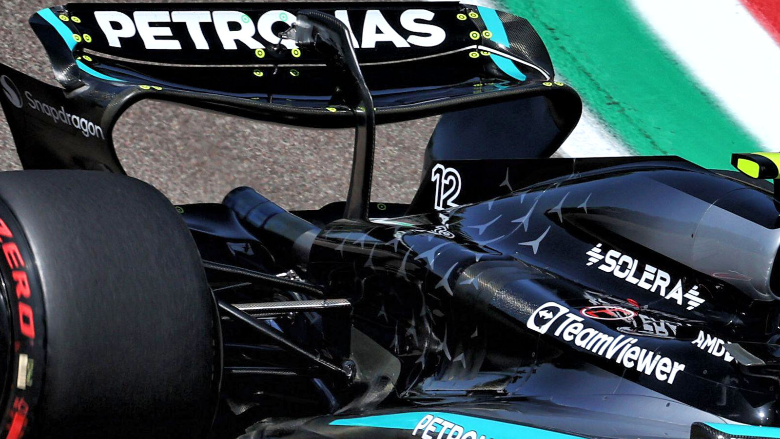 Mercedes W16 rear cooling