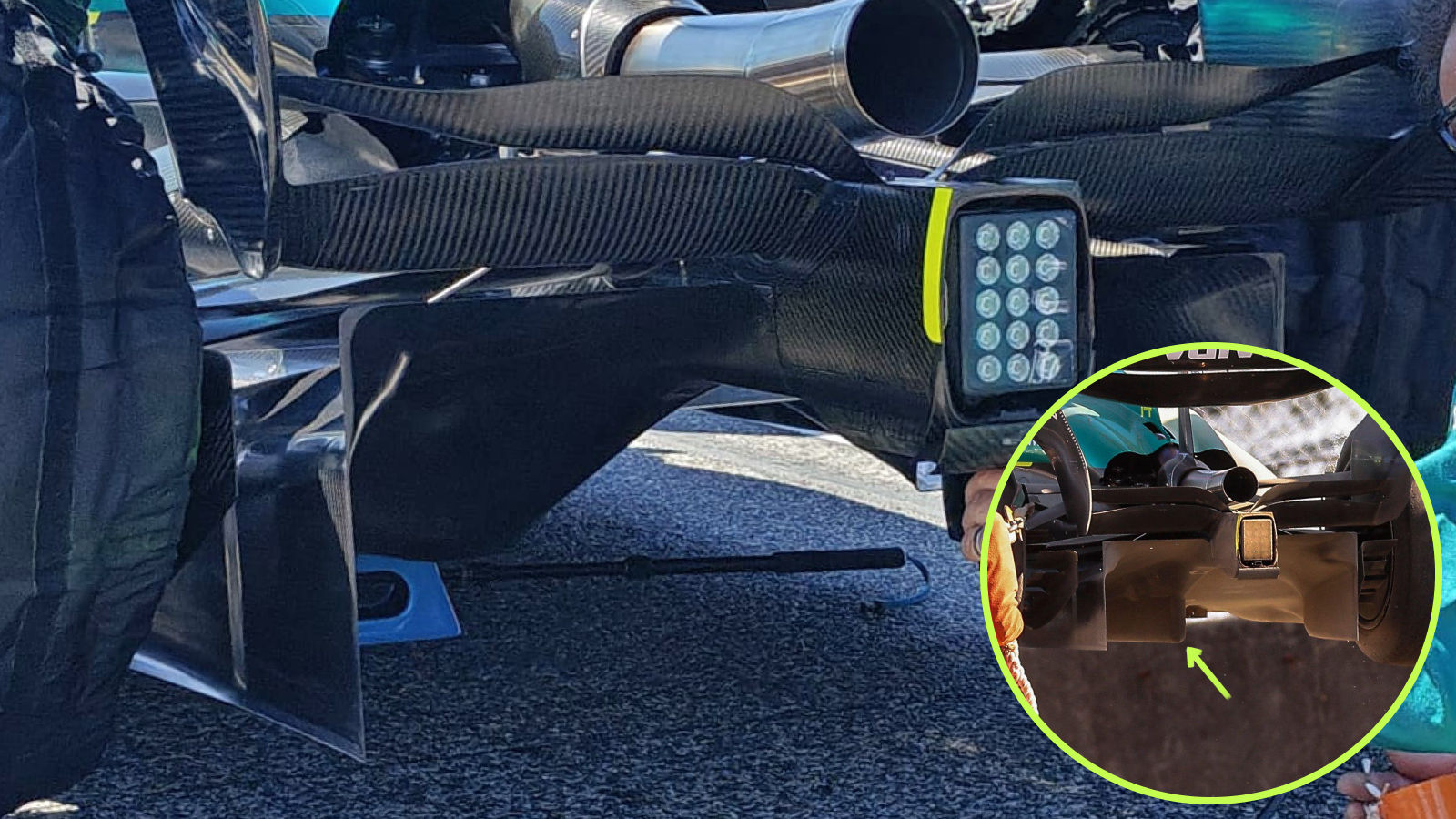 Aston Martin AMR25 diffuser comparison