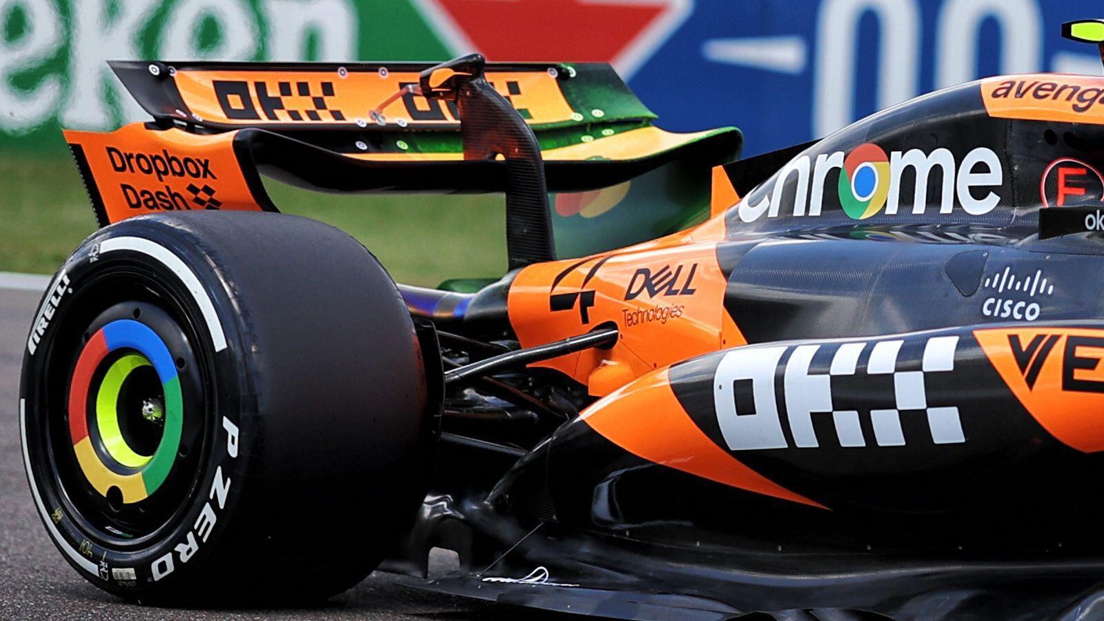 McLaren MCL39 high downforce rear wing