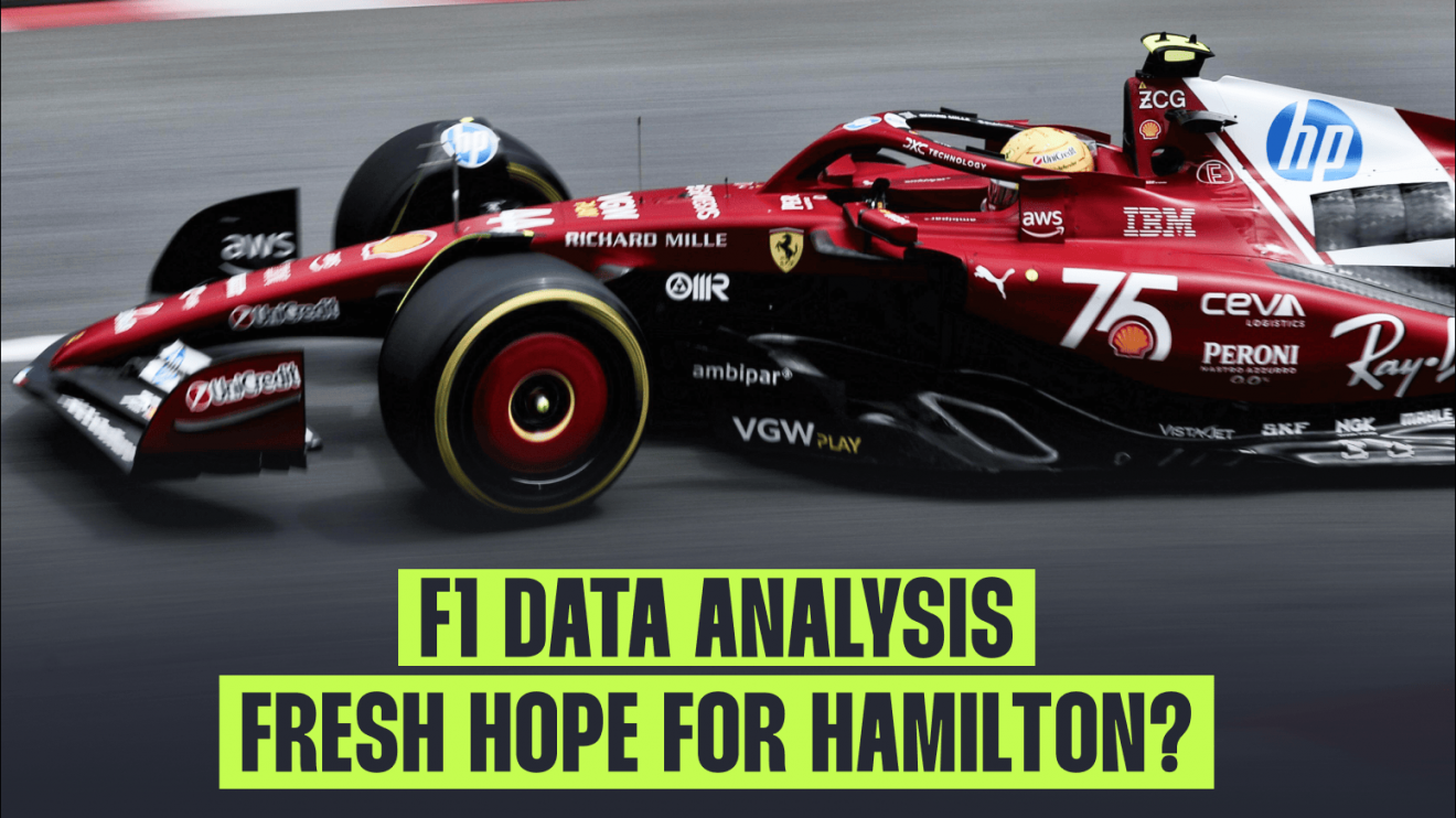 Lewis Hamilton driving the Ferrari SF-25 at the Monaco Grand Prix