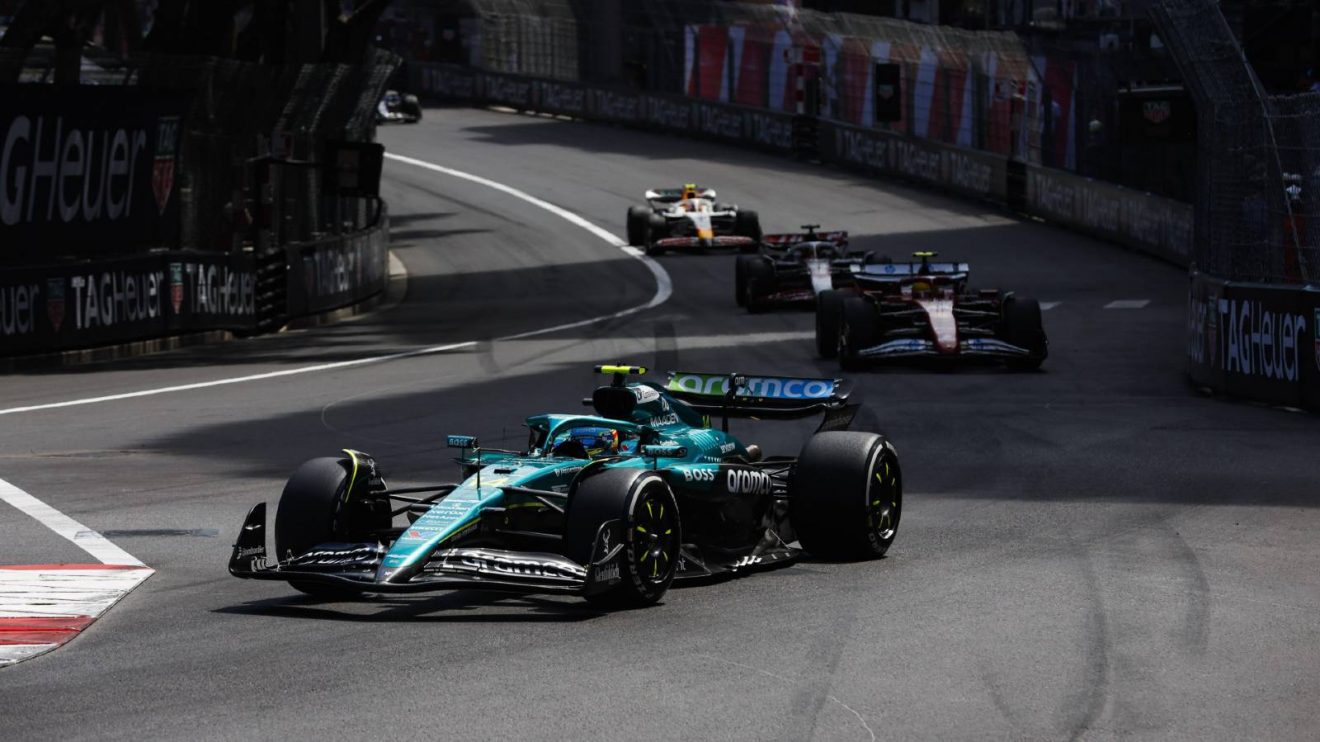 Fernando Alonso, Aston Martin, 2025 Monaco Grand Prix.