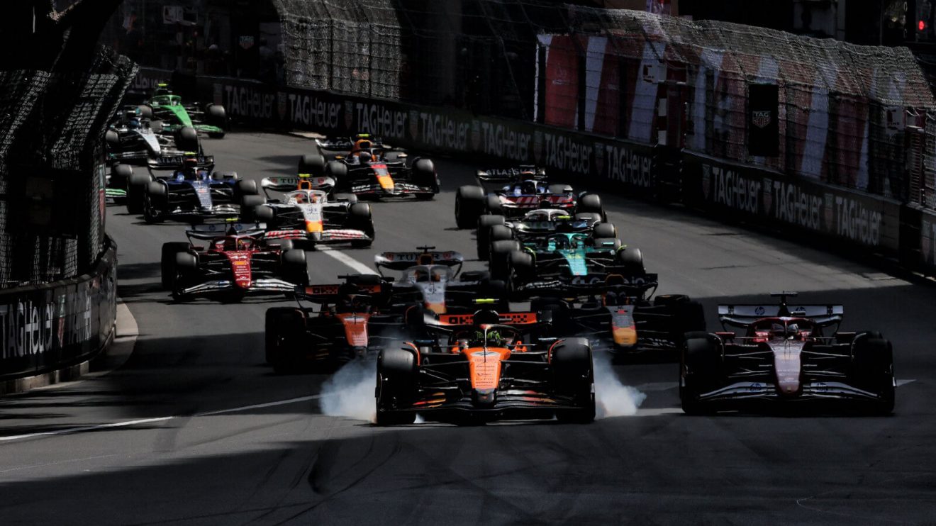 The start of the Monaco GP