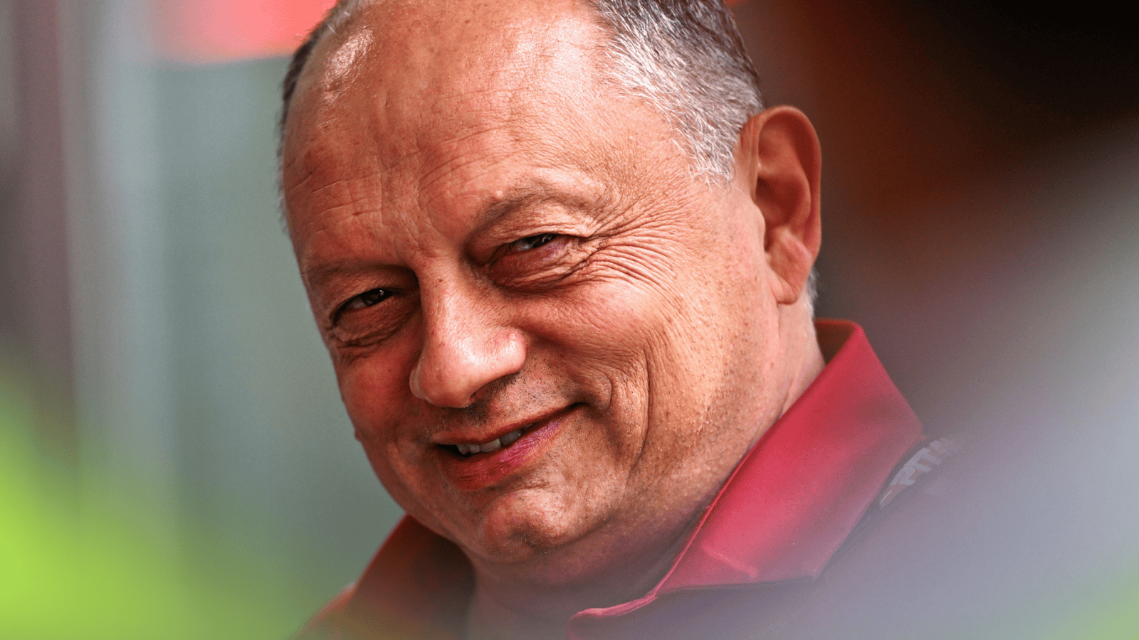 A close-up shot of Fred Vasseur smiling