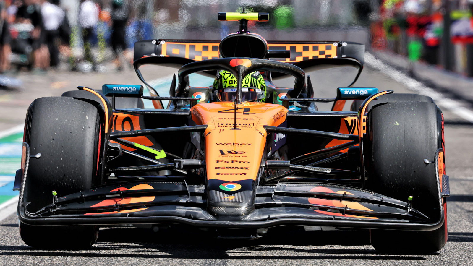 McLaren MCL39 front wing trial - Imola