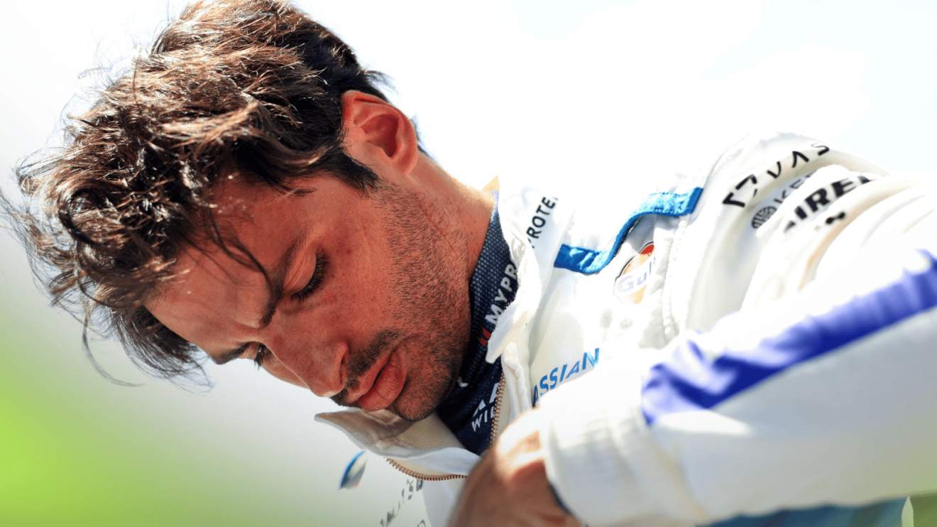 Carlos Sainz looks ragged as he prepares for the start of the 2025 Spanish GP