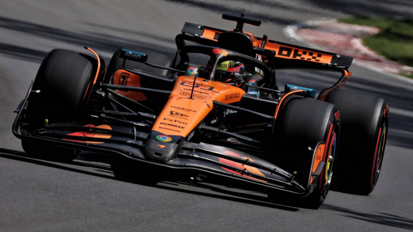 McLaren's Oscar Piastri on track at the 2025 Canadian Grand Prix
