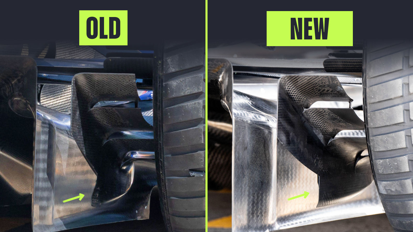 Racing Bulls VCARB02 rear brake duct winglet