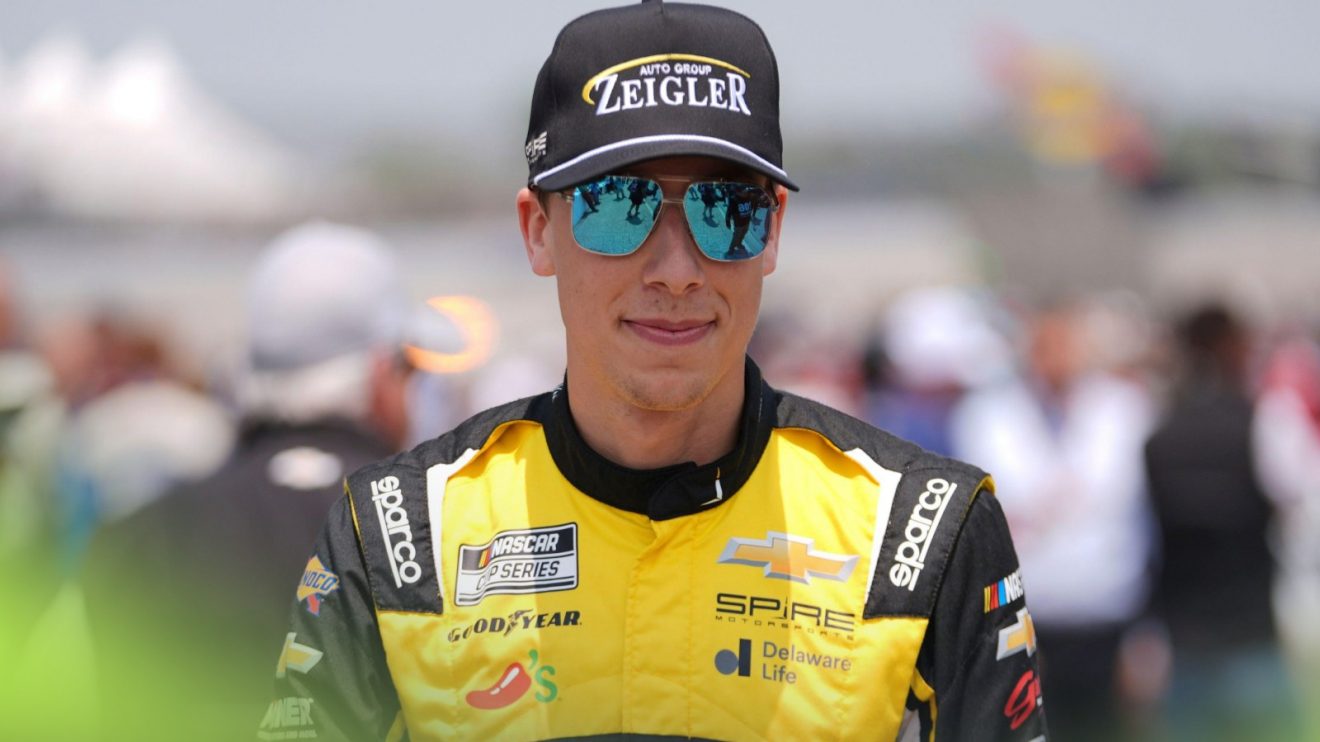 NASCAR driver Carson Hocevar pictured at the Michigan International Speedway