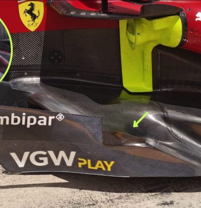Ferrari SF-25 floor fence