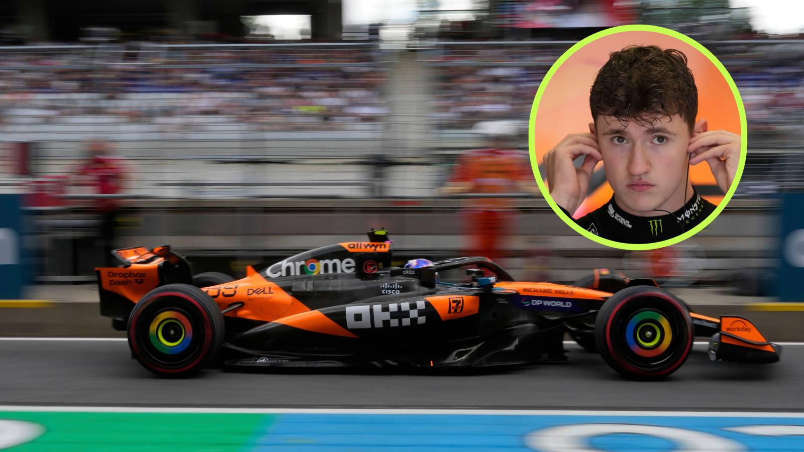 Alex Dunne, McLaren, 2025 Austrian Grand Prix.