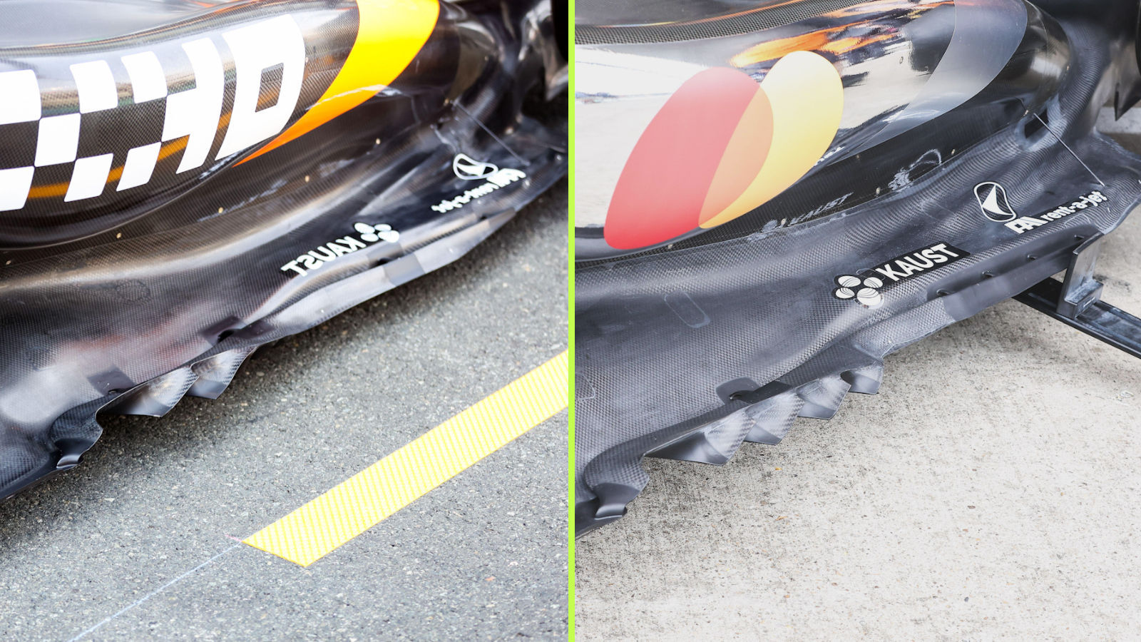 McLaren MCL39 floor edge wing comparison