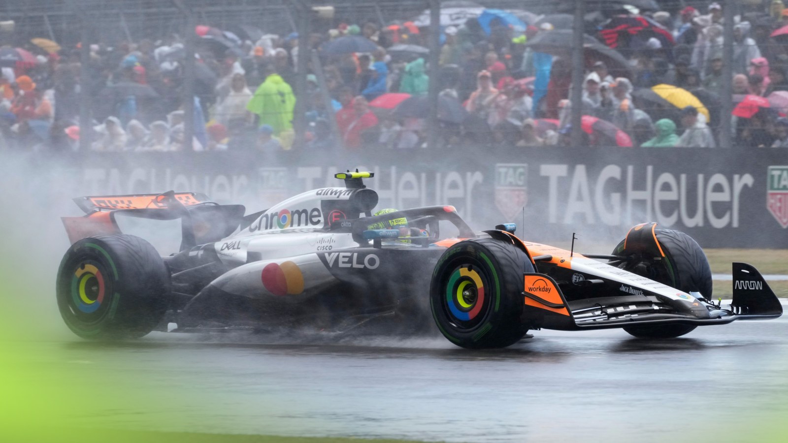 British GP: Norris wins after Piastri penalty as Hulkenberg ends podium agony