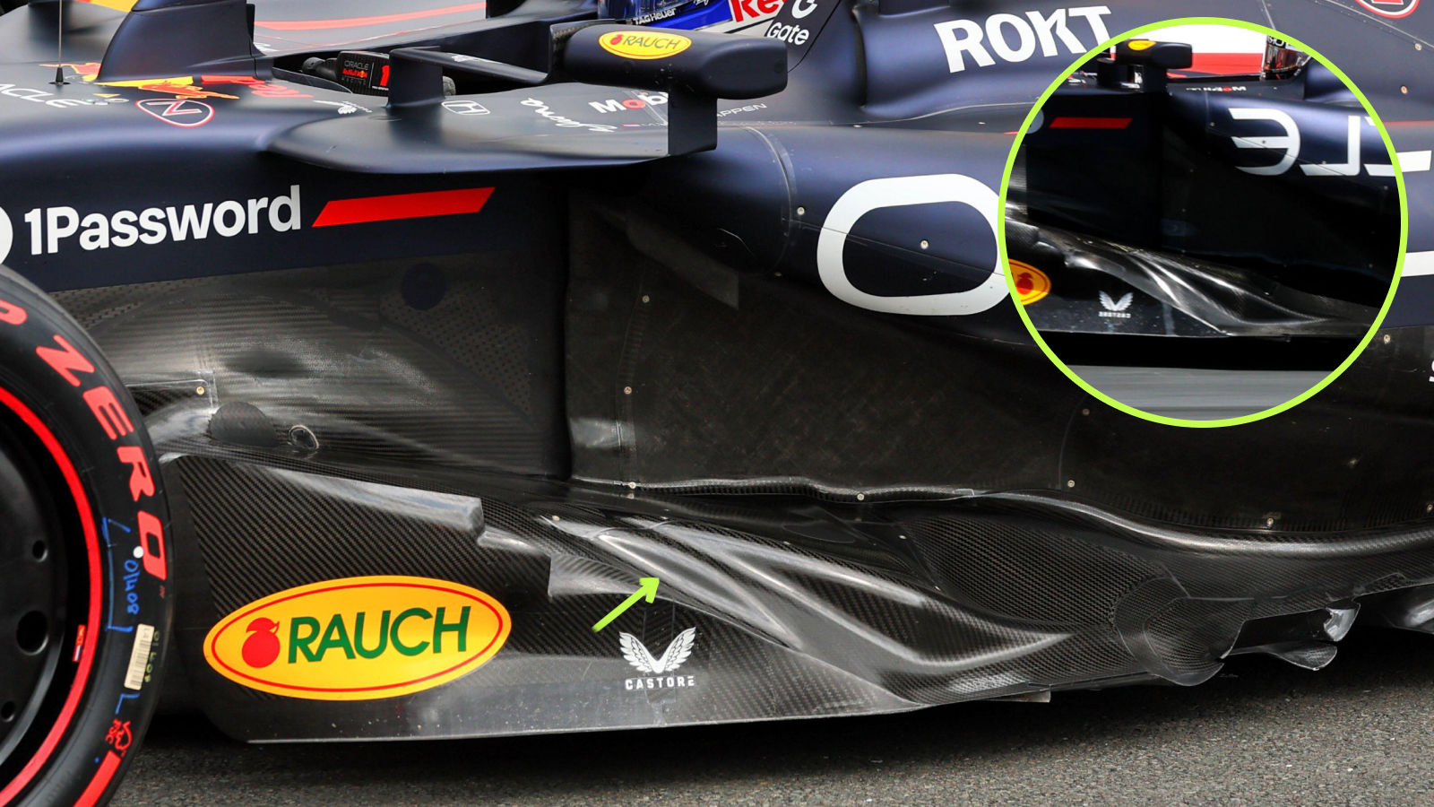 Red Bull RB21 floor changes