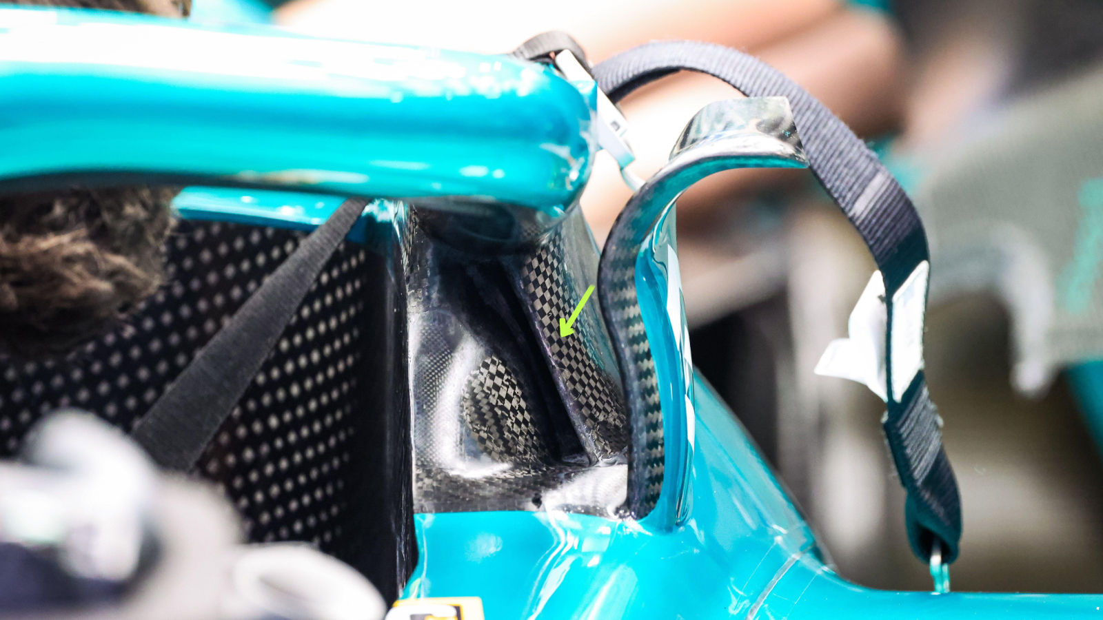 Aston Martin AMR25 halo slot