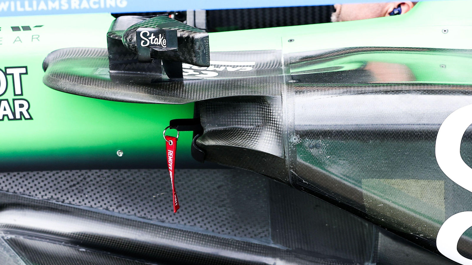 Sauber C45 sidepod vane