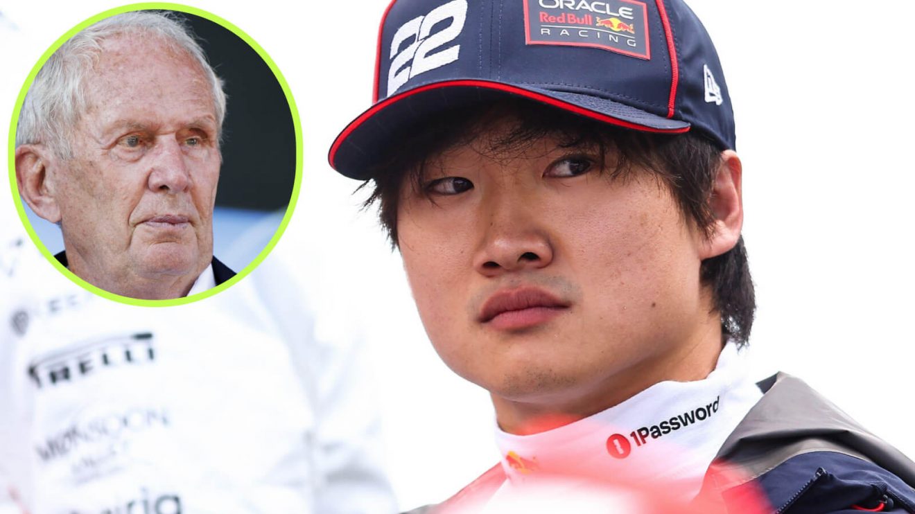 Yuki Tsunoda and Helmut Marko