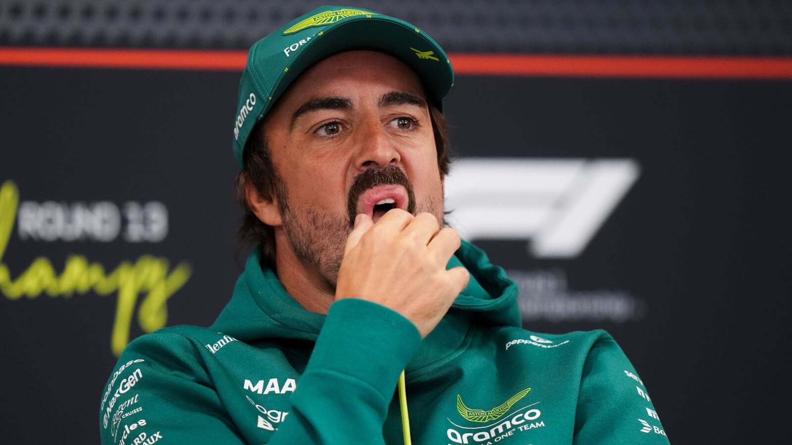 Fernando Alonso in a press conference