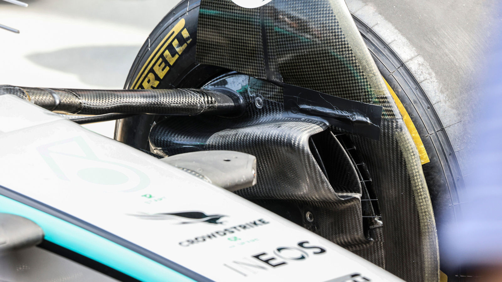 Mercedes W16 front brake duct inlet