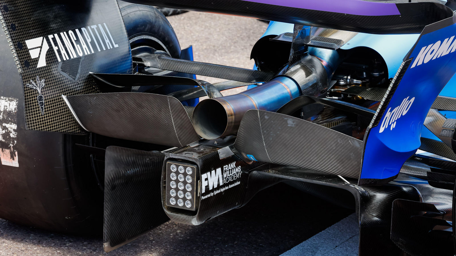 Williams FW47 rear end overview