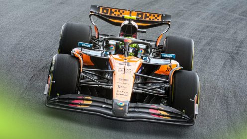 Dutch GP: Norris sees off Alonso threat as Stroll crashes hard in FP2