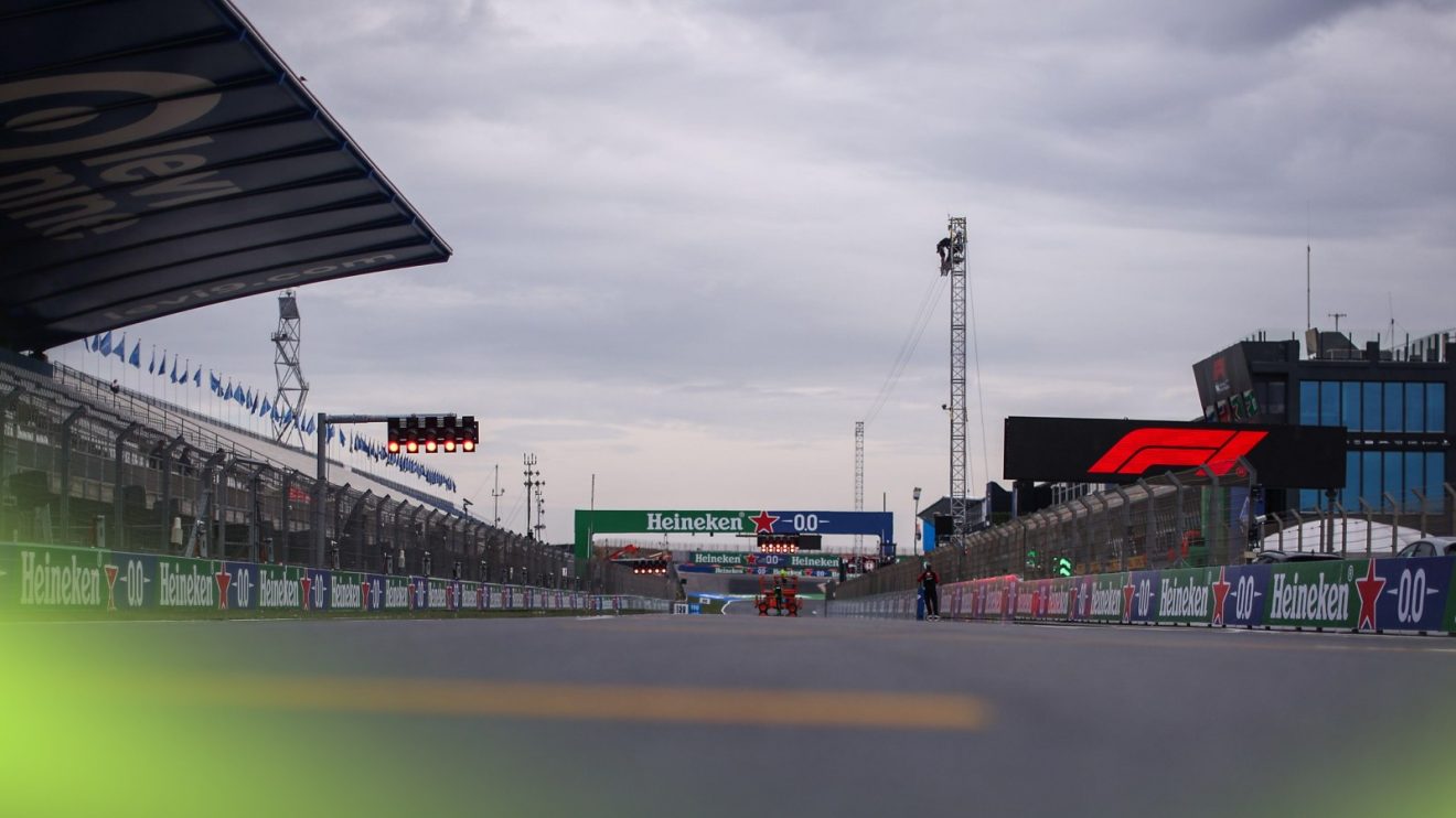 A look down the main straight at Circuit Zandvoort