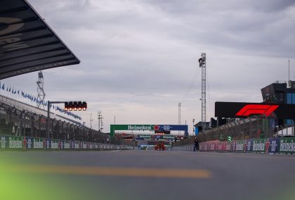 A look down the main straight at Circuit Zandvoort