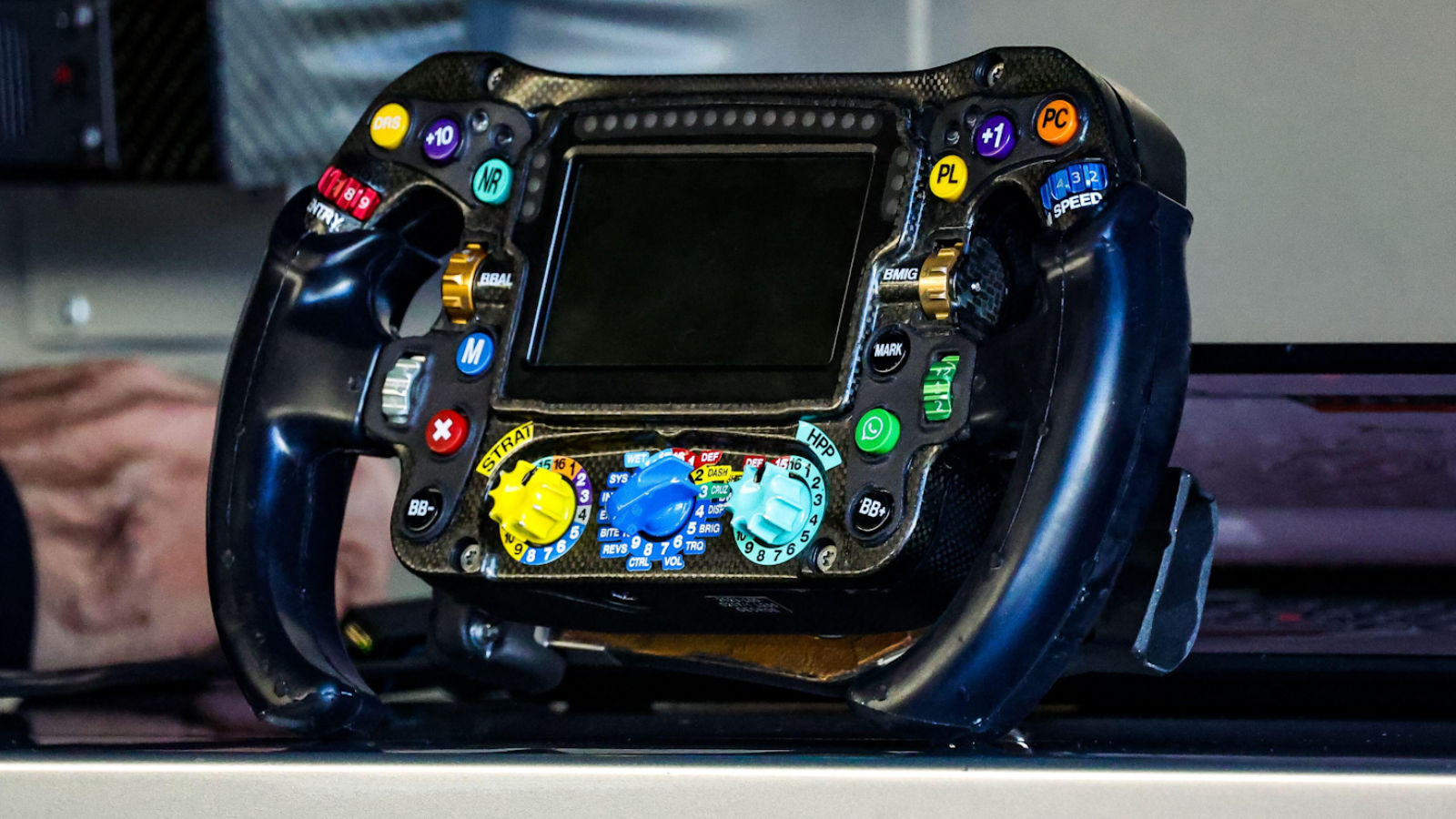 Mercedes W16 steering wheel