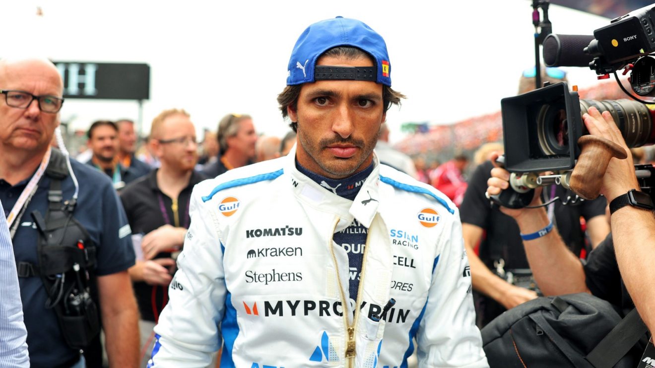 Carlos Sainz on the grid at Zandvoort