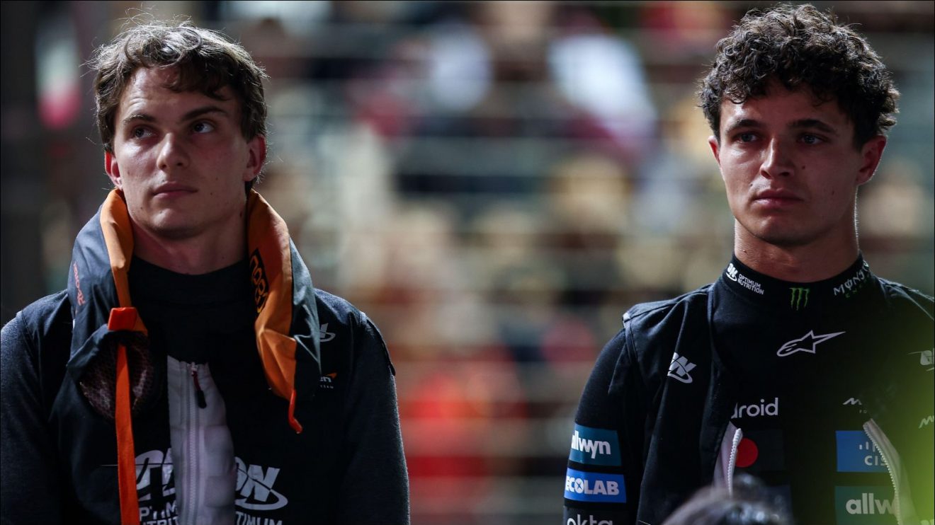 Lando Norris and Oscar Piastri, McLaren, Singapore 2025