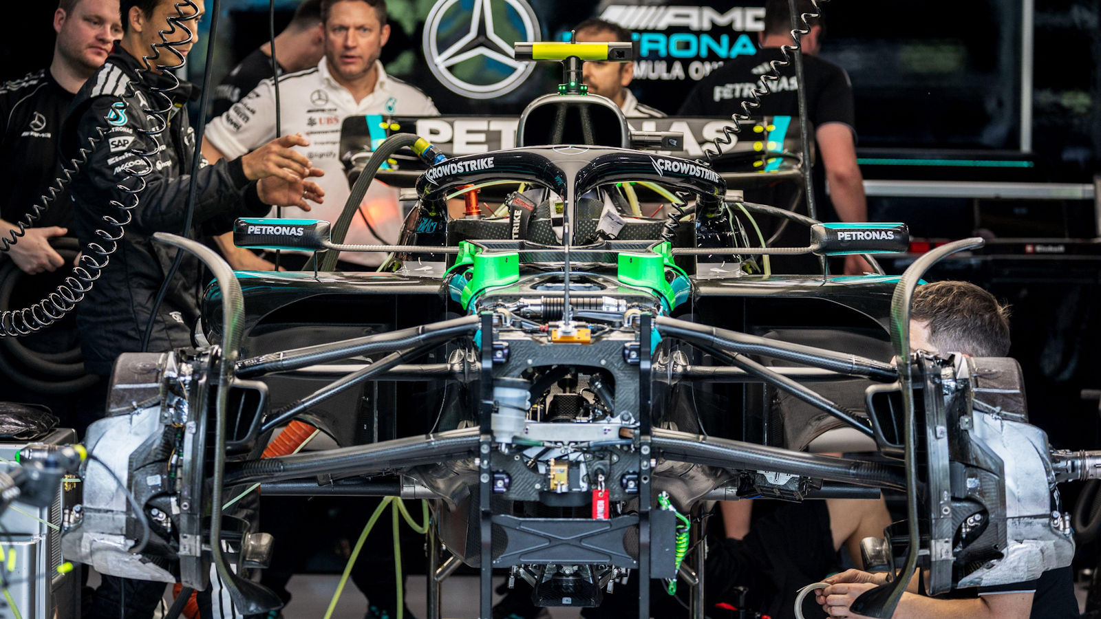 Mercedes W16 chassis detail