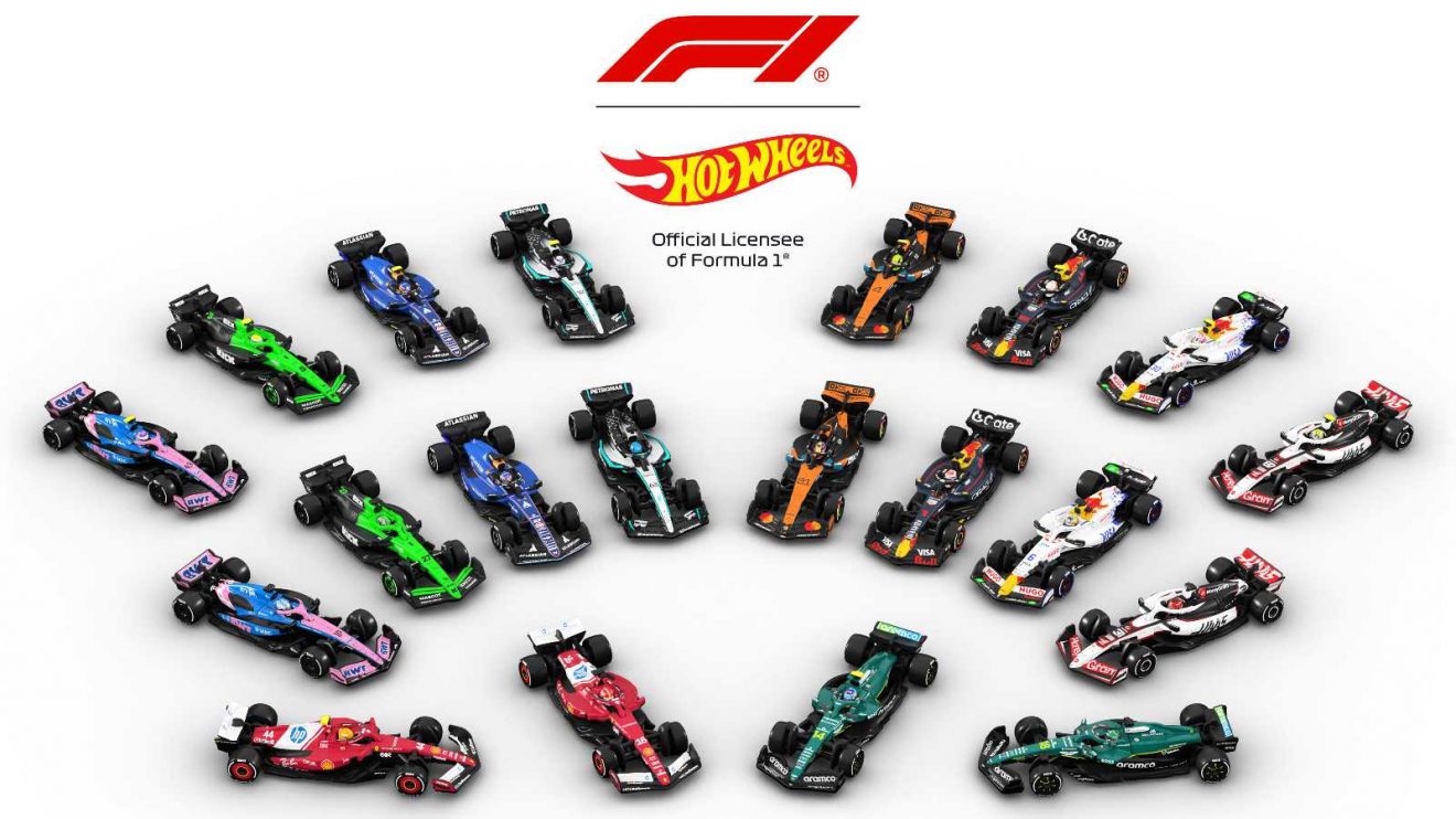 Formula 1 Hot Wheels collection completed by Ferrari, Aston Martin