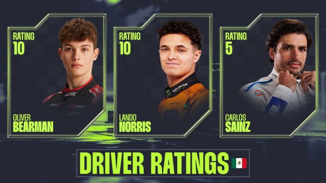 Mexico City Grand Prix driver ratings: Norris leads perfect 10s; Sainz sorrow