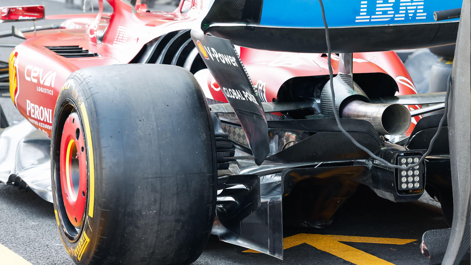 Ferrari SF-25 rear end detail