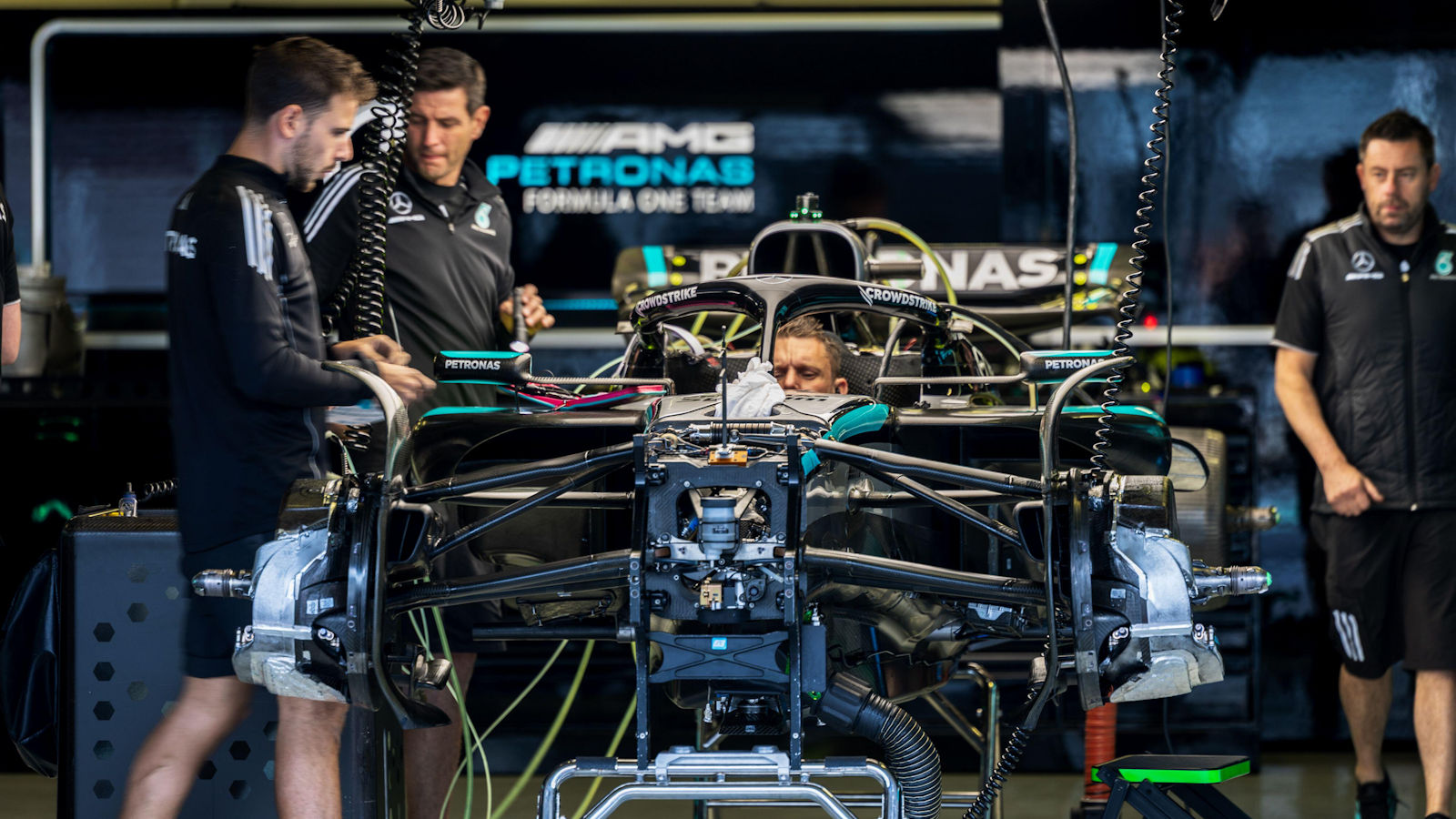 Mercedes W16 chassis detail