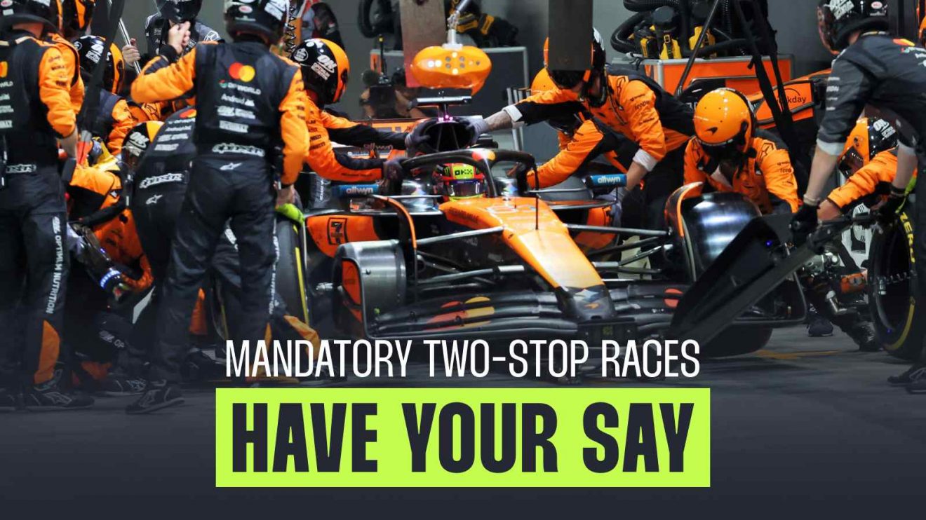 F1 poll, mandatory two-stop races.