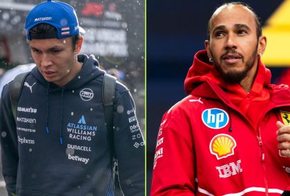 Untelevised blooper emerges after Lewis Hamilton and Albon collide at Las Vegas GP