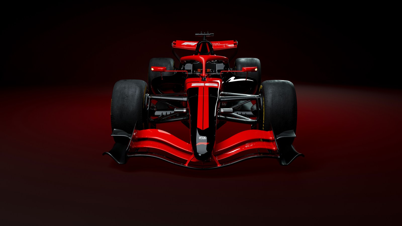 F1 2026 car front up view.