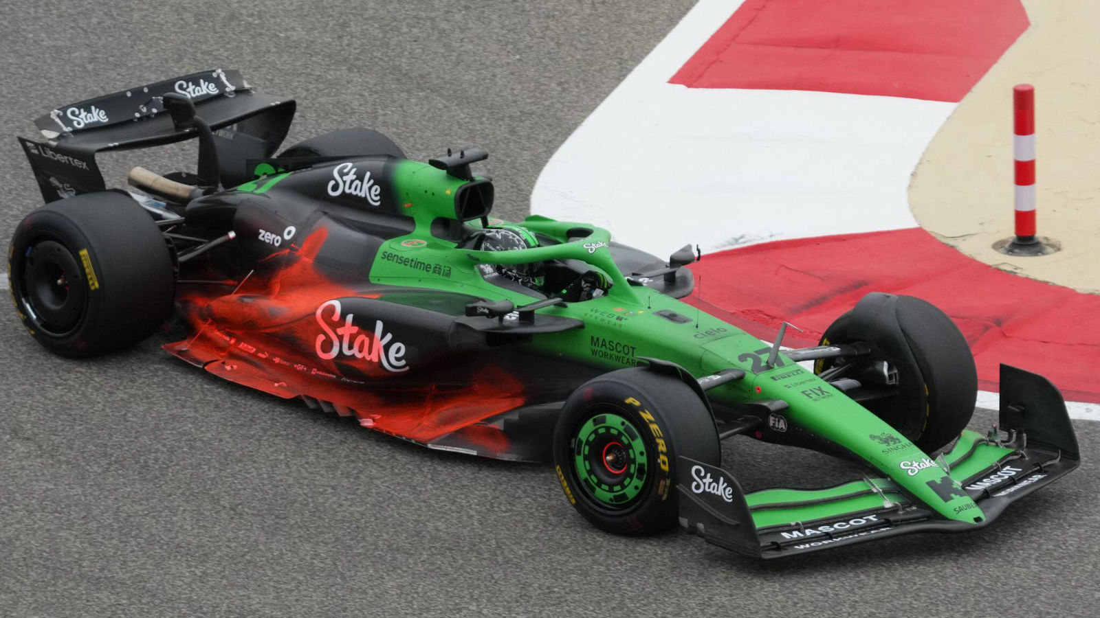 Sauber C45 flo-viz on sidepod