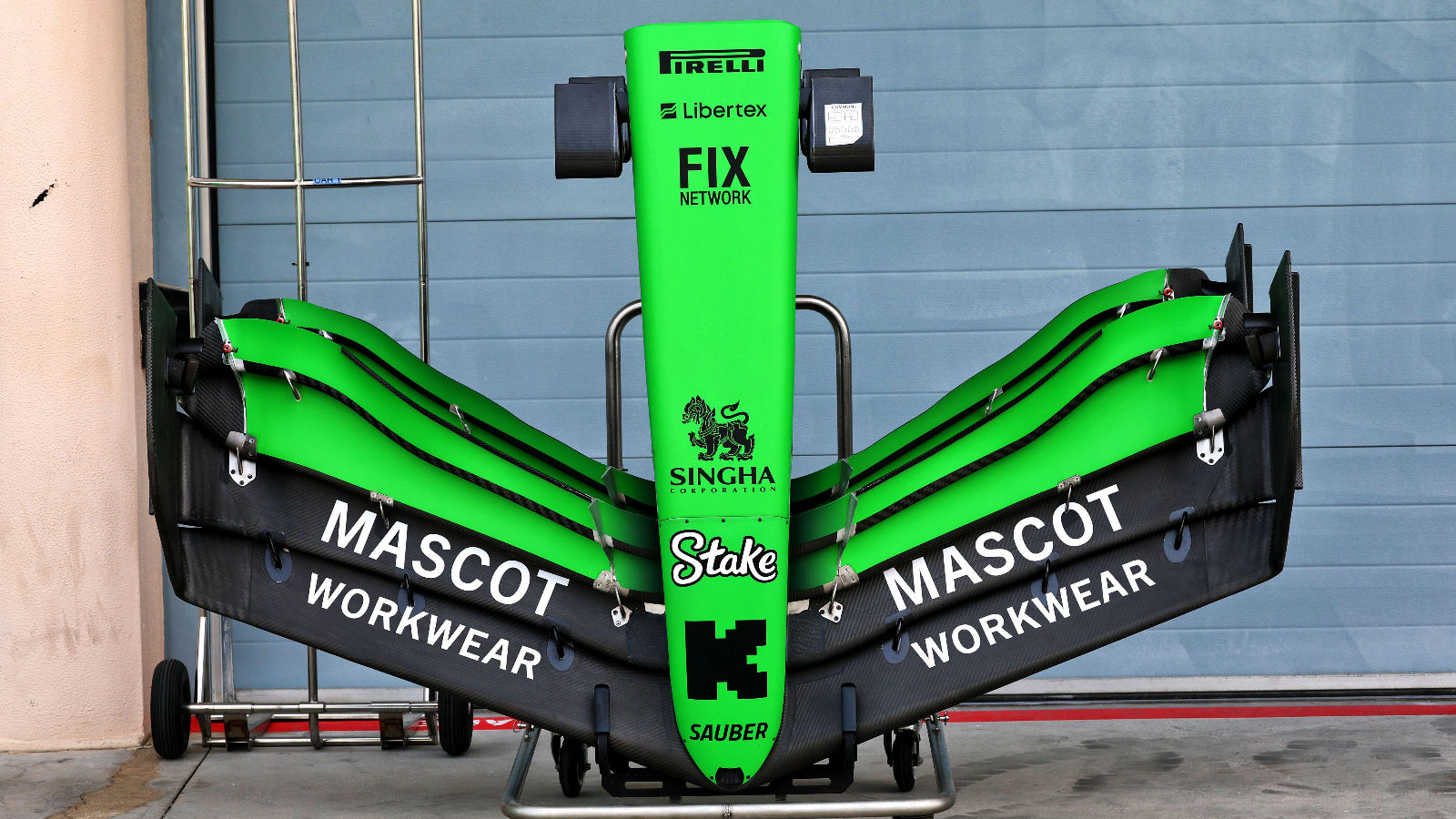 Sauber C45 front wing - top down