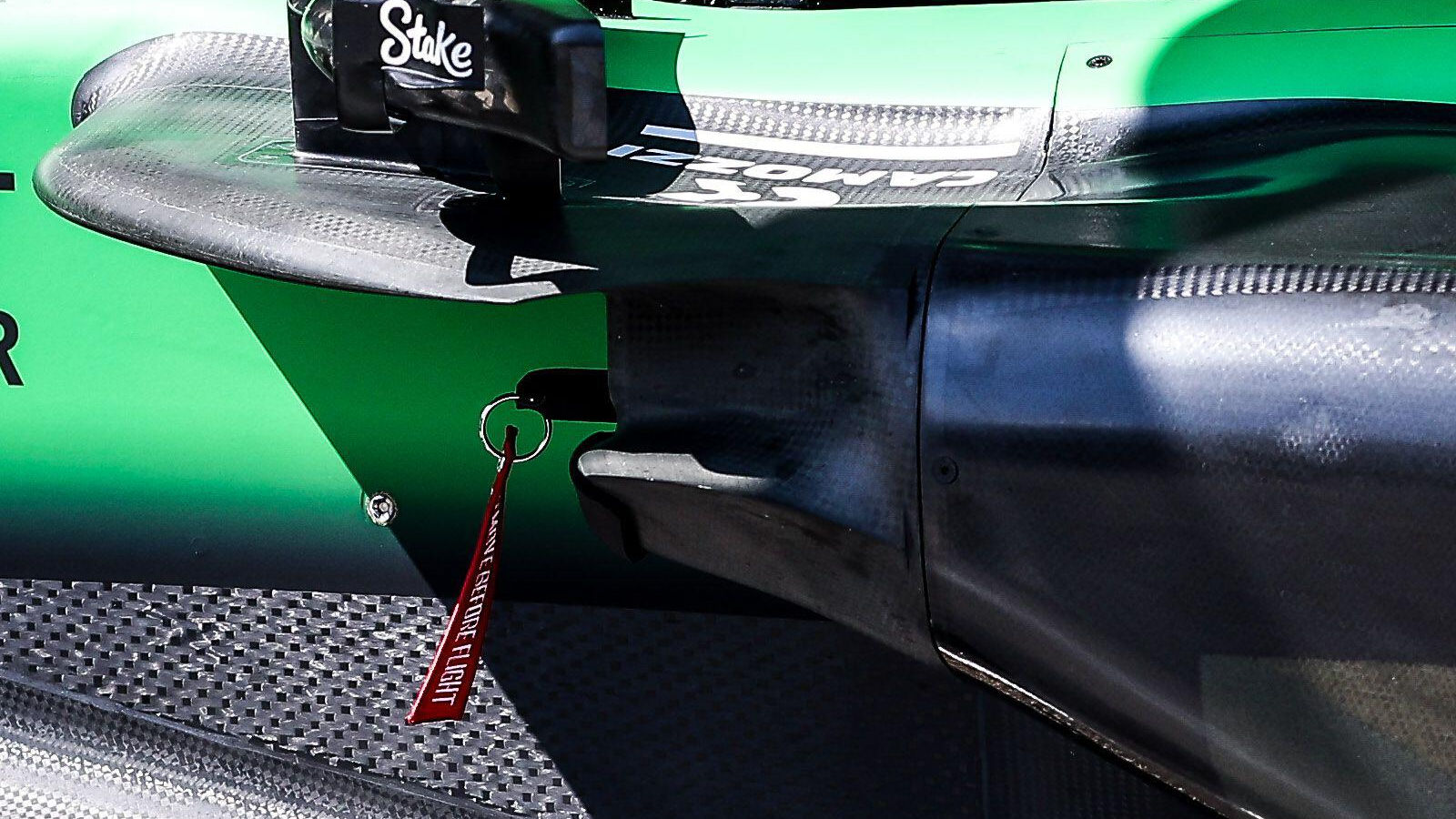 Sauber C45 sidepod inlet